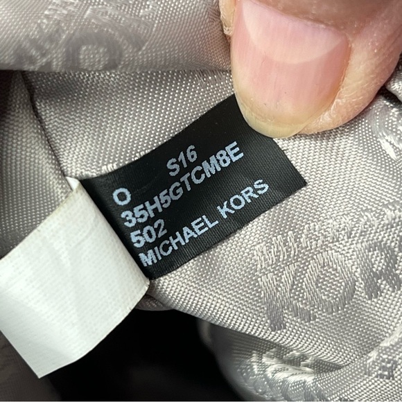 MICHAEL KORS Jet Set Gold Chain Straps Lilac Pebble Leather Shoulder Bag - Picture 16 of 16